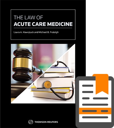 Textbook Cover, The Law of Acute Care Medicine