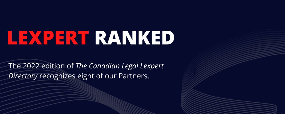 Lexpert Ranked title profiling ranked lawyers