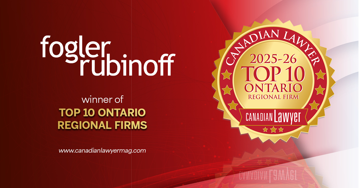 Fongler Fogler, Rubinoff Named as one of Ontario's Top Ten Regional Firms ...